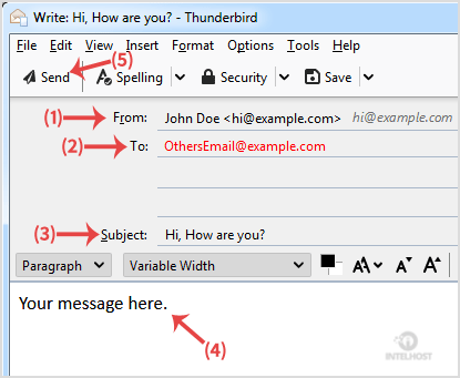 Como Enviar Un Email Utilizando Mozilla Thunderbird Preguntas Frecuentes Faq Intelhost